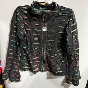 #3027-Stylish Multicolor Bomber Jacket
